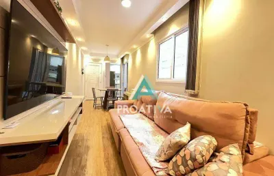 Apartamento garden com 2 dormitórios à venda, 54 m² por r$ 550.000,00 - campestre - santo andré/sp