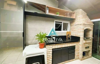 Cobertura com 2 dormitórios à venda, 102 m² por r$ 510.000,00 - vila homero thon - santo andré/sp