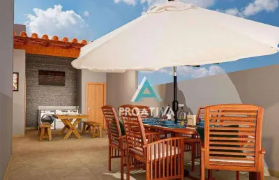Cobertura com 2 dormitórios à venda, 119 m² por r$ 750.000,00 - campestre - santo andré/sp