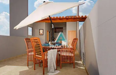 Cobertura com 2 dormitórios à venda, 119 m² por r$ 750.000,00 - campestre - santo andré/sp