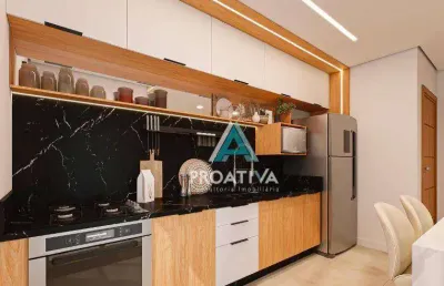 Apartamento com 2 dormitórios à venda, 59 m² por r$ 515.000,00 - campestre - santo andré/sp