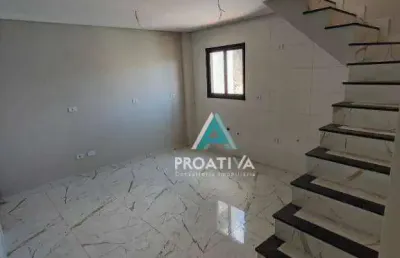 Cobertura com 2 dormitórios à venda, 95 m² por r$ 480.000,00 - vila cecília maria - santo andré/sp