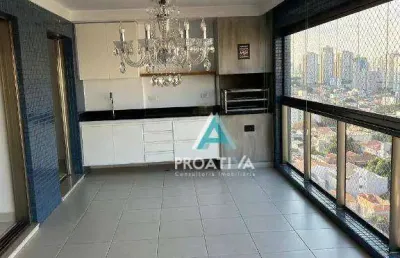Apartamento com 4 dormitórios para alugar, 165 m² por r$ 13.050 - jardim - santo andré/sp