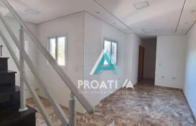 Cobertura com 2 dormitórios à venda, 106 m² por r$ 426.000,00 - vila linda - santo andré/sp