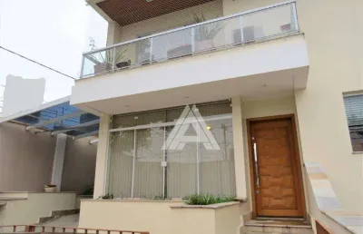 Sobrado com 3 dormitórios para alugar, 399 m² por r$ 10.193,00/mês - campestre - santo andré/sp