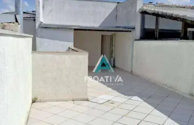 Cobertura com 2 dormitórios para alugar, 124 m² por r$ 3.041,67/mês - vila humaitá - santo andré/sp