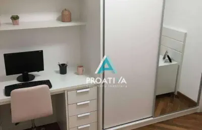 Apartamento com 3 dormitórios à venda, 86 m² - vila alzira - santo andré/sp
