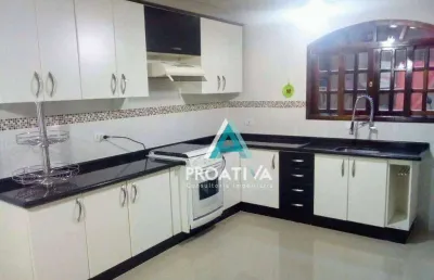 Sobrado com 4 dormitórios à venda, 159 m²  - vila camilópolis - santo andré/sp