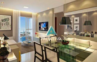 Apartamento com 2 dormitórios à venda, 64 m² - campestre - santo andré/sp