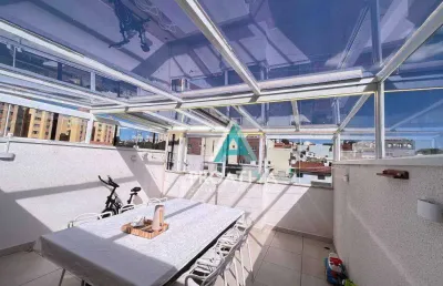 Cobertura com 2 dormitórios à venda, 100 m² por r$ 650.000,00 - parque oratório - santo andré/sp