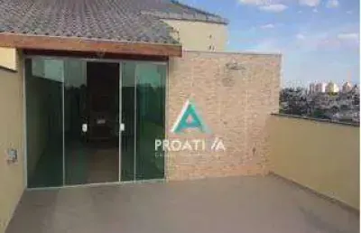 Cobertura com 2 dormitórios à venda, 104 m²  - vila camilópolis - santo andré/sp