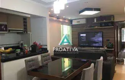 Apartamento com 3 dormitórios à venda, 80 m² - utinga - santo andré/sp