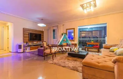 Apartamento com 3 dormitórios à venda, 130 m² - campestre - santo andré/sp