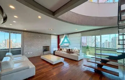 Cobertura com 5 dormitórios à venda, 414 m² por r$ 3.500.000,00 - jardim - santo andré/sp