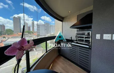Apartamento com 2 dormitórios à venda, 100 m² - jardim - santo andré/sp
