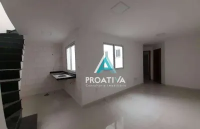 Cobertura com 2 dormitórios à venda, 76 m² por r$ 480.000,08 - parque das nações - santo andré/sp