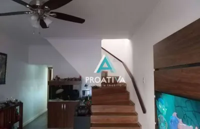 Sobrado com 3 dormitórios à venda, 174 m² - jardim cambuí - santo andré/sp