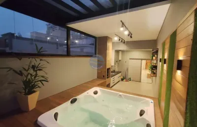 Cobertura com 3 quartos à venda na Avenida Doutor Bernardino de Campos, 626, Pompéia, Santos