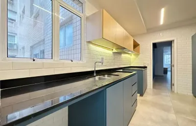 Apartamento alto padrão venda na praia do gonzaga em santos