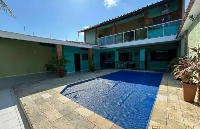 Casa com 4 dormitórios, sendo 1 suíte no suarão em itanhaém / sp