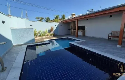 Casa com 3 dormitórios, sendo 1 suíte no suarão em itanhaém, sp.
