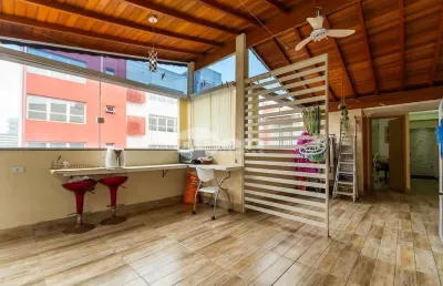 Cobertura com 3 quartos à venda na rua tiradentes, 167, vila assunção, santo andré, 140 m2 por r$ 840.000