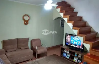 Casa em condomínio fechado com 2 quartos à venda na rua aristides lobo, 89, jardim irene, santo andré, 196 m2 por r$ 425.000
