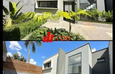 Zona sul condomínio jamestown lindo sobrado novo com 4 dormitórios sendo 4 suítes, sala para 4 ambientes,4 vagas, piscina, útil de 401m²