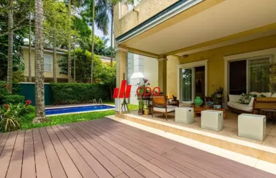 Casa de luxo em condomínio no jardim petrópolis - 4 dormitórios sendo 4 suítes, 4 salas, 6 banheiros, 5 vagas, piscina jardim 712m² - são paulo-sp