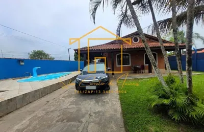 Casa para venda em itanhaém, jardim grandesp, 4 dormitórios, 1 suíte, 3 banheiros, 5 vagas