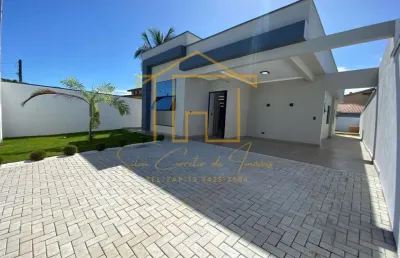 Casa para venda em itanhaém, jardim cibratel ii, 3 dormitórios, 1 suíte, 3 banheiros, 4 vagas