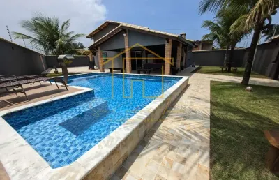 Casa para venda em itanhaém, balneário tupy, 4 dormitórios, 1 suíte, 3 banheiros, 4 vagas