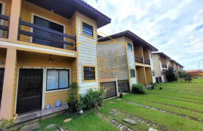 Sobrado em condomínio para venda em itanhaém, jardim cibratel ii, 2 dormitórios, 2 banheiros, 2 vagas