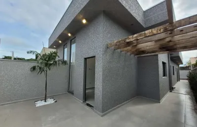 Casa para venda em itanhaém, jardim grandesp, 2 dormitórios, 1 suíte, 3 banheiros, 2 vagas