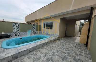 Casa para venda em itanhaém, jardim jamaica, 2 dormitórios, 1 suíte, 2 banheiros, 2 vagas