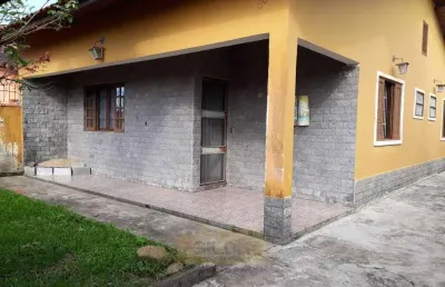 Casa para venda em itanhaém, balneário tupy, 2 dormitórios, 1 suíte, 2 banheiros, 6 vagas