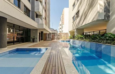 Apartamento com 3 quartos à venda na rua tobias de macedo júnior, 1138, santo inácio, curitiba, 72 m2 por r$ 689.900