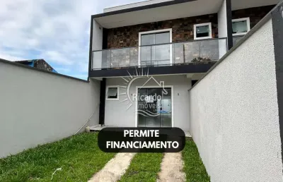 Casa com 3 quartos à venda na rua francisco josé silvano, 80, rio da onça, matinhos, 101 m2 por r$ 690.000