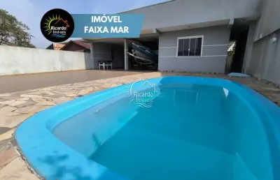 Casa com 4 quartos à venda na rua rio de janeiro, 49, balneário leblon, pontal do paraná por r$ 700.000