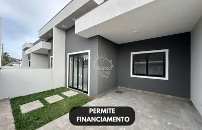 Casa com 2 quartos à venda na rua tupis esquina com caetés, s/n, monções, pontal do paraná por r$ 330.000