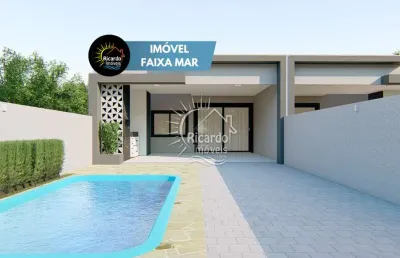 Casa com 3 quartos à venda na avenida mauá, s/n, balneário leblon, pontal do paraná por r$ 749.000