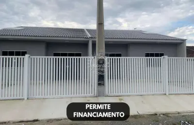 Casa com 3 quartos à venda na rua governador luiz parigot de souza, 640, balneário junara, matinhos por r$ 370.000