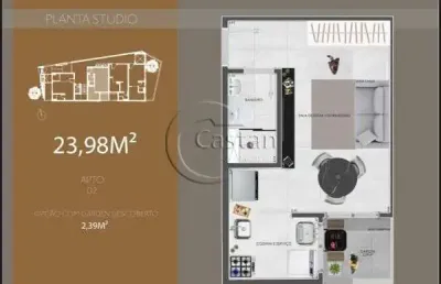 Apartamento com 1 quarto à venda na rua umuarama, --, vila prudente, são paulo, 23 m2 por r$ 242.000