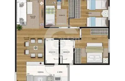 Apartamento com 3 quartos à venda na rua rego barros, --, vila formosa, são paulo, 61 m2 por r$ 390.000