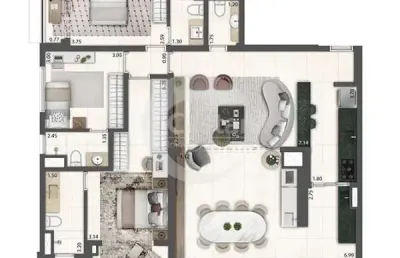 Apartamento com 3 quartos à venda na rua visconde de parnaíba, --, brás, são paulo, 126 m2 por r$ 1.635.000