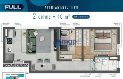 Apartamento novo, à venda na vila paulicéia - 40 m² - são paulo/sp