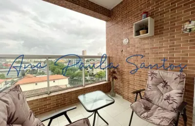 Oportunidade imperdível! apartamento arejado e iluminado de 1 dorm com sacada e lazer completo a venda no macuco em santos – sp