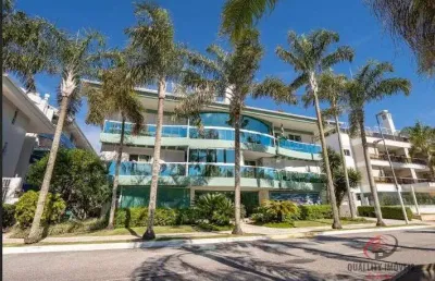 Condomínio residencial spazio jurerê - apartamento 3 dormitórios, frente rua face norte à venda em jurerê internacional - florianópolis - sc