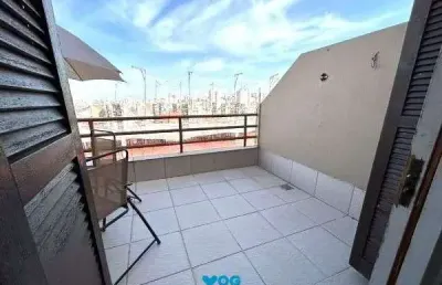 Cobertura no jardim botânico de 2 dormitórios e vaga semi mobiliada