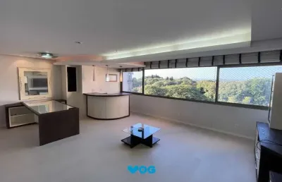 Apartamento mobiliado com 3 quartos, vista definitiva e lazer completo